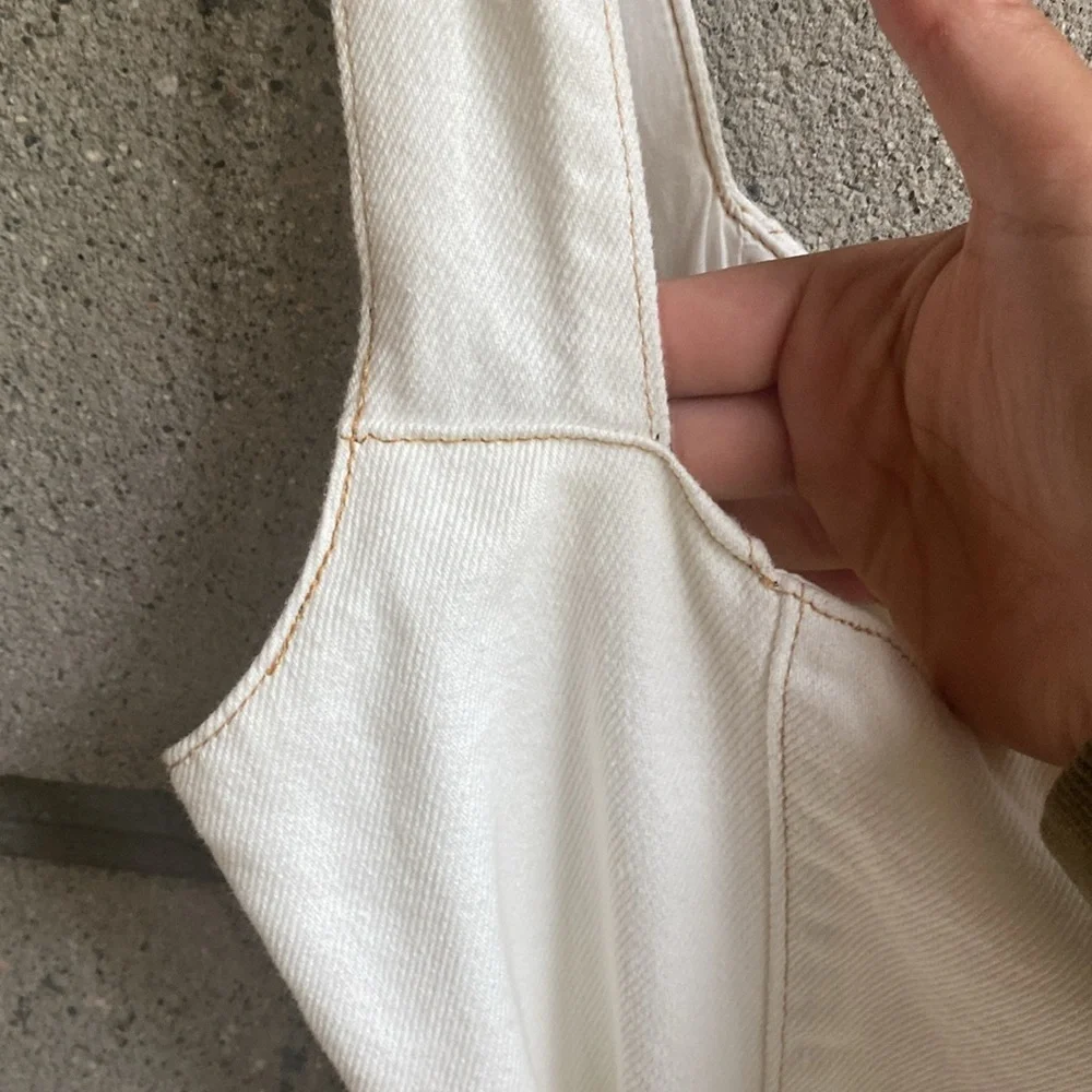 EVER NEW (Australia) White Denim Dress - Picture 11 of 13